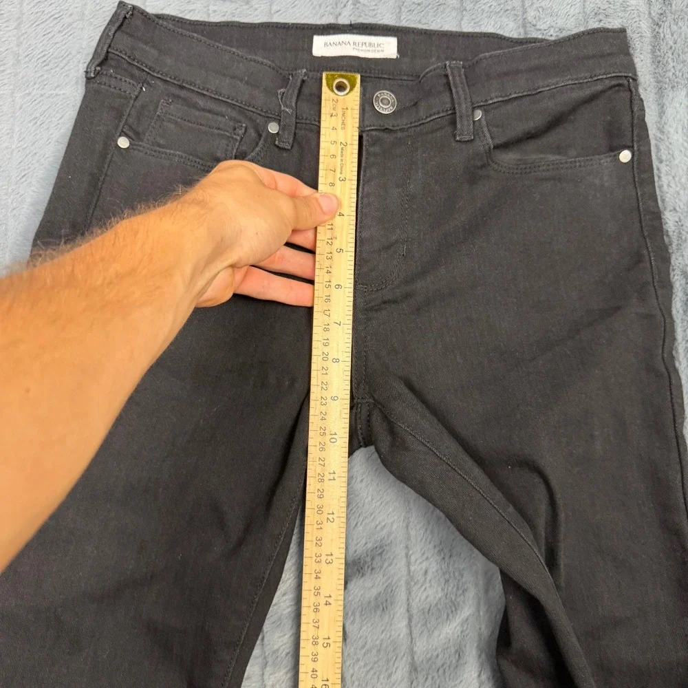 Banana Republic Premium Denim Skinny Jeans Black 29R Style 129547 Mens